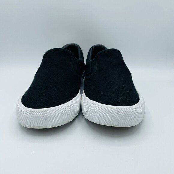 Hurley Shoes Mens Size 8 M Black Arlo Canvas Slip On Sneakers Comfort Shoe - Picture 4 of 11
